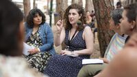 GG 2023 group of women speaking in a circle